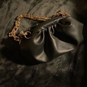 Mini black inspired Bottega Veneta bag